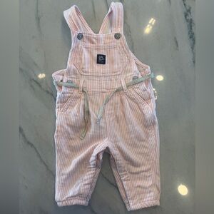 Baby b’gosh hickory stripe overalls
